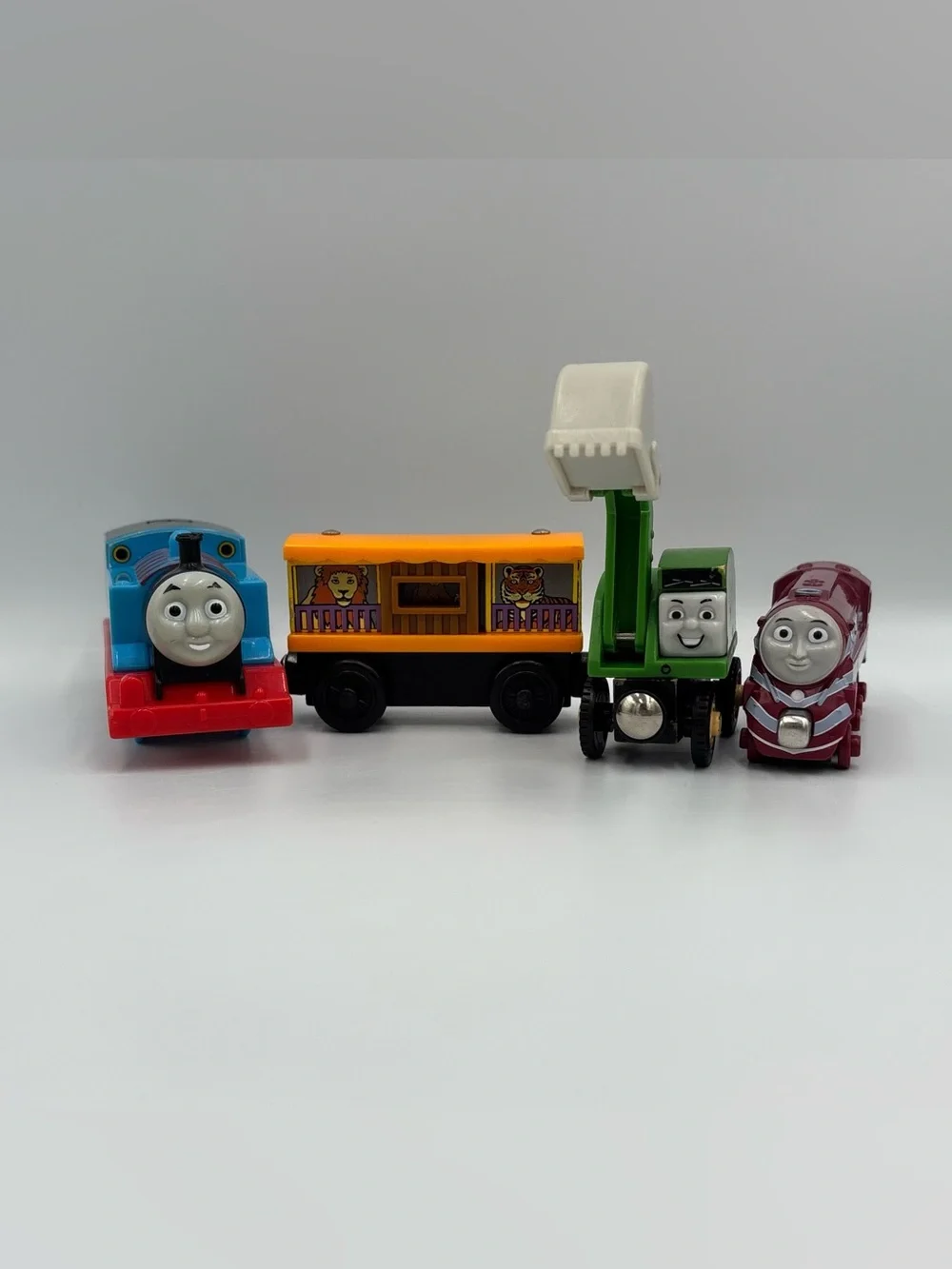 RARE Y2K Thomas & Friends Motorized Thomas Zoo Car Alfie Caitlin Train Toy Lot